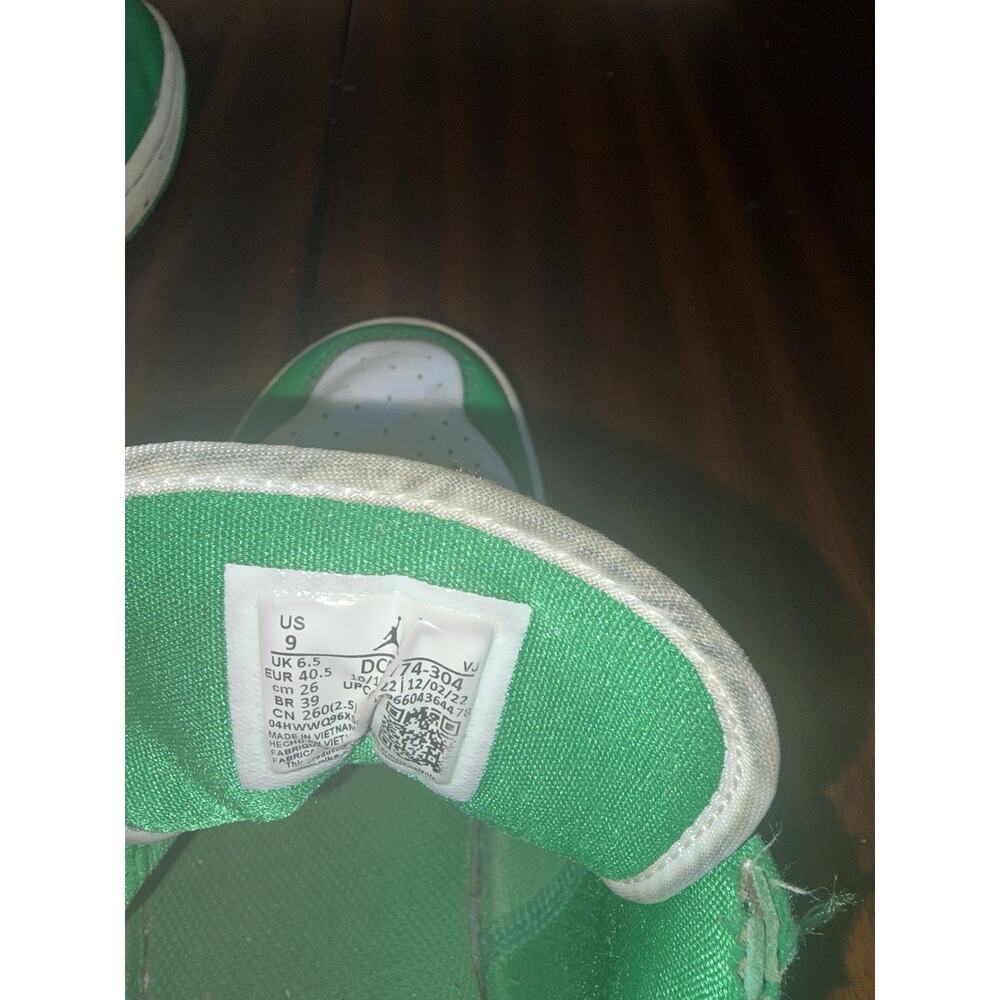 Nike Air Jordan 1 Low Women’s Size 9 Green Blue White Sneakers DC0774-304 - Picture 7 of 7